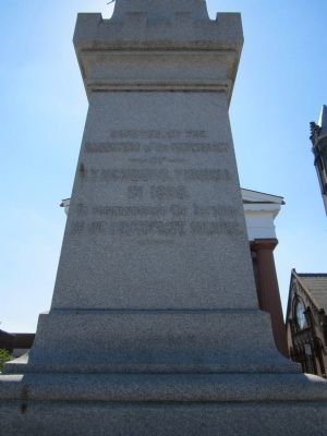 Lynchburg Confederate Soldiers Monument (rear) image. Click for full size.