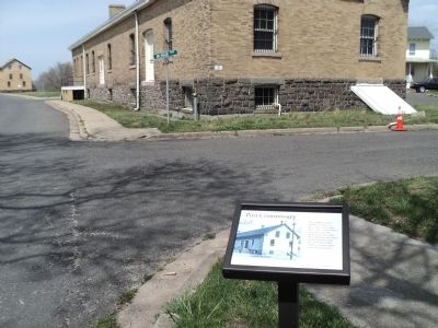 Marker in Fort Hancock image. Click for full size.