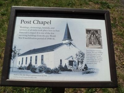 Post Chapel Marker image. Click for full size.