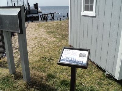 Marker at Fort Hancock. Click for full size. Marker at Fort Hancock image. Click for full size.