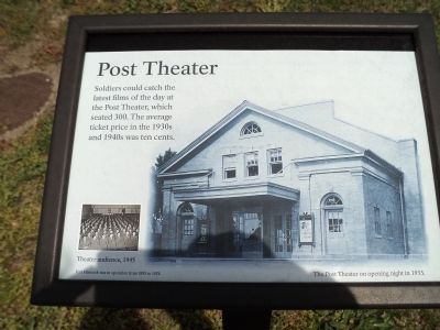 Post Theater Marker. Click for full size. Post Theater Marker image. Click for full size.