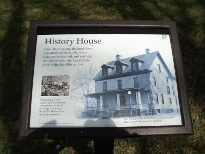 History House Marker. Click for full size. History House Marker image. Click for full size.