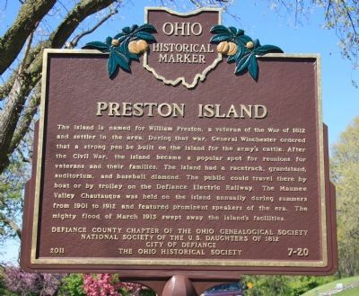 Winchester's Camp No. 2 / Preston Island Marker. Click for full size. Winchester's Camp No. 2 / Preston Island Marker image. Click for full size.