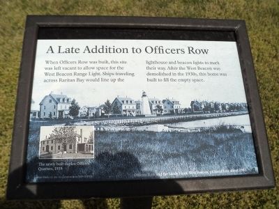 A Late Addition to Officers Row Marker. Click for full size. A Late Addition to Officers Row Marker image. Click for full size.