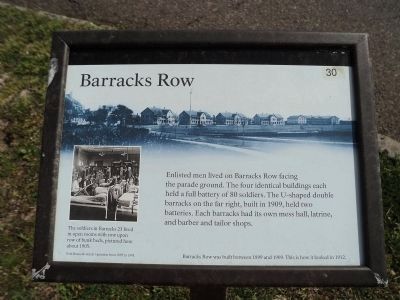 Barracks Row Marker. Click for full size. Barracks Row Marker image. Click for full size.