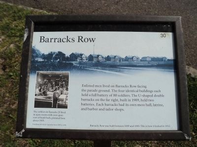 Barracks Row Marker image. Click for full size.