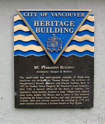 BC Permanent Building Marker. Click for full size. BC Permanent Building Marker image. Click for full size.