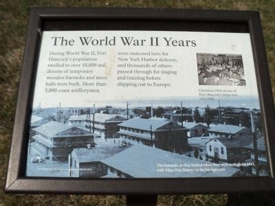 The World War II Years Marker. Click for full size. The World War II Years Marker image. Click for full size.