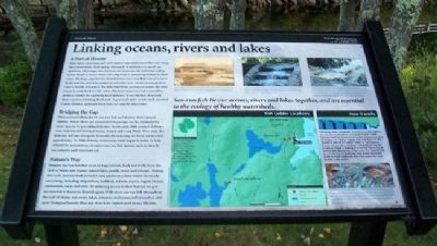 Linking oceans, rivers and lakes Marker image. Click for full size.