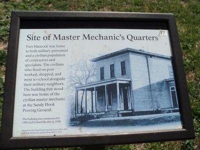 Site of Master Mechanics Quarters Marker image. Click for full size.