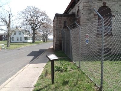 Marker in Fort Hancock image. Click for full size.