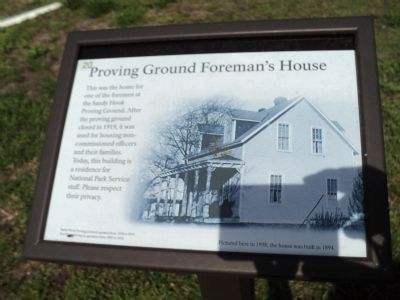 Proving Ground Foreman’s House Marker. Click for full size. Proving Ground Foreman’s House Marker image. Click for full size.