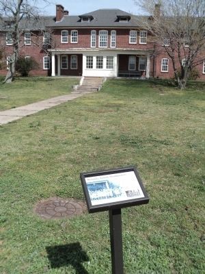 Barracks, School, Headquarters Marker. Click for full size. Barracks, School, Headquarters Marker image. Click for full size.