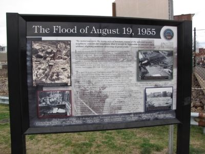 The Flood of August 19, 1955 Marker image. Click for full size.