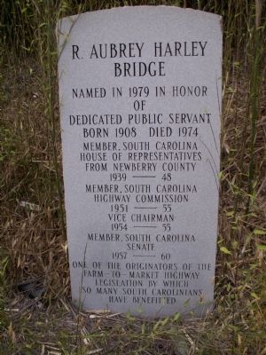 R. Aubrey Harley Bridge Marker. Click for full size. R. Aubrey Harley Bridge Marker image. Click for full size.