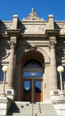 Langston Hughes and the Carnegie Library Marker. Click for full size. Langston Hughes and the Carnegie Library Marker image. Click for full size.