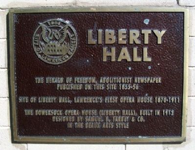 Liberty Hall Marker image. Click for full size.