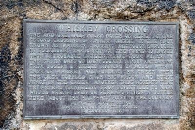 Whiskey Crossing Marker image. Click for full size.