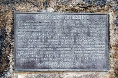 Whiskey Crossing Marker. Click for full size. Whiskey Crossing Marker image. Click for full size.