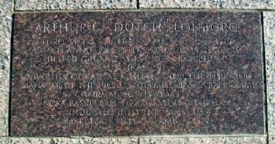 Arthur C. "Dutch" Lonborg Marker. Click for full size. Arthur C. "Dutch" Lonborg Marker image. Click for full size.