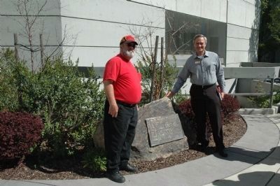 NGH Bill Rash and Napa County Supervisor Brad Wagenknecht at 2012 re-dedication image. Click for full size.