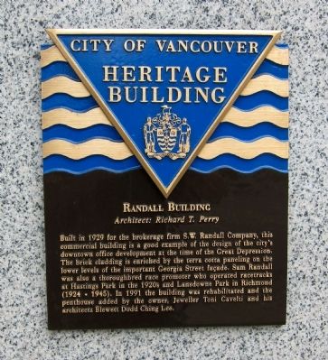 Randall Building Marker image. Click for full size.