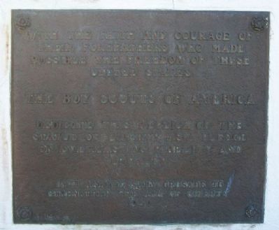 Replica of the Statue of Liberty Marker. Click for full size. Replica of the Statue of Liberty Marker image. Click for full size.