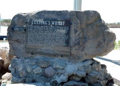 Cutting's Wharf Marker image. Click for full size.