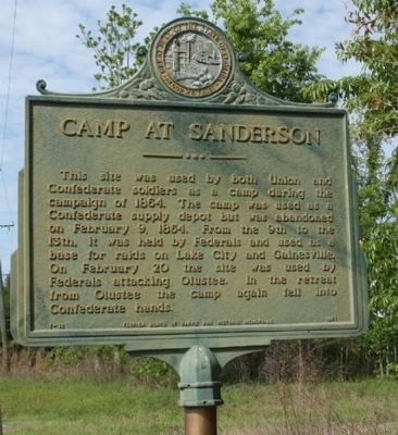 Camp at Sanderson Marker image. Click for full size.