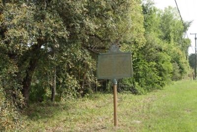 Site of Camp at Sanderson and Marker image. Click for full size.