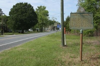 Camp at Sanderson Marker, as seen looking west along US 90 image. Click for full size.