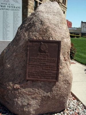 Full View - - Blackford County Revolutionary War Heroes Marker image. Click for full size.