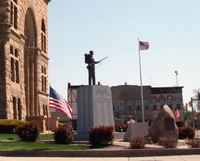 Other View - - Blackford County Revolutionary War Heroes Marker image. Click for full size.