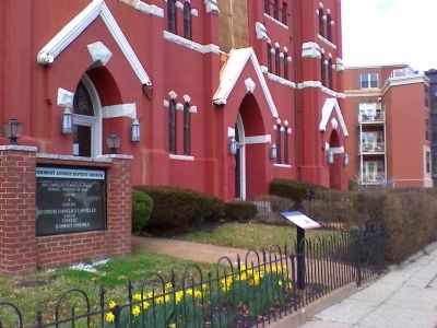 Vermont Avenue Baptist Church Marker. Click for full size. Vermont Avenue Baptist Church Marker image. Click for full size.