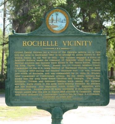 Rochelle Vicinity Marker. Click for full size. Rochelle Vicinity Marker image. Click for full size.
