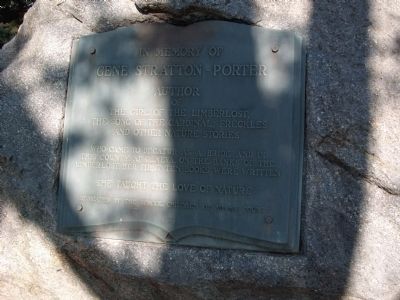 Gene Stratton-Porter Marker. Click for full size. Gene Stratton-Porter Marker image. Click for full size.