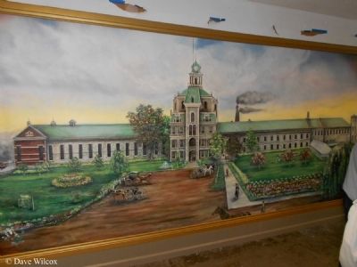 Mural of First Michigan State Prison - 1839 image. Click for full size.