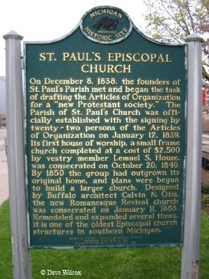 St. Paul's Episcopal Church Marker image. Click for full size.