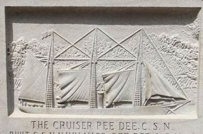 The Cruiser Pee Dee, C.S.N. Marker Artwork image. Click for full size.