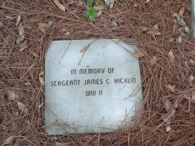 In memory of Sergeant James C. Hicklin WWII image. Click for full size.
