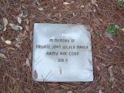 In memory of Private John Wilber Maker Army Air Corp WWII image. Click for full size.