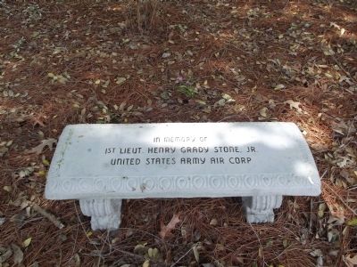 In memory of 1st Lieut. Henry Grady Stone, Jr. United States Army Air Corp. image. Click for full size.