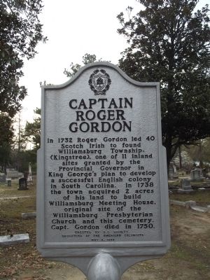 Captain Roger Gordon Marker image. Click for full size.