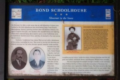Bond Schoolhouse Marker image. Click for full size.