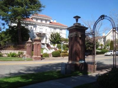 Claremont Court Gate and Street Markers Marker. Click for full size. Claremont Court Gate and Street Markers Marker image. Click for full size.