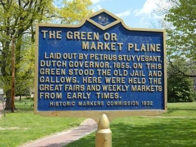 The Green or Market Plaine Marker image. Click for full size.