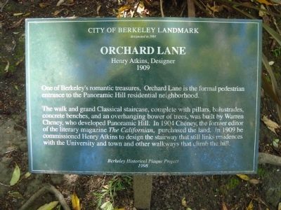 Orchard Lane Marker image. Click for full size.