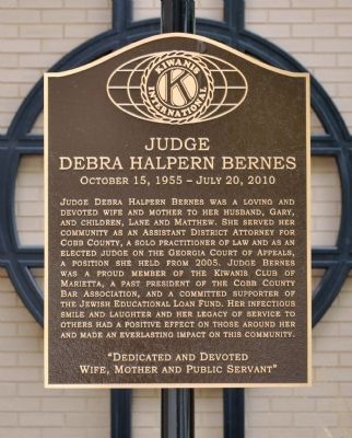 Judge Debra Halpern Bernes Marker image. Click for full size.