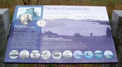 The view of Frenchman Bay Marker image. Click for full size.