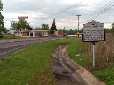 Hardin Taliaferro Marker. Click for full size. Hardin Taliaferro Marker image. Click for full size.